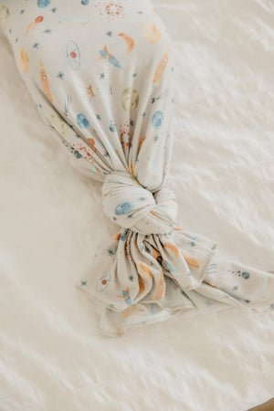 Knit Swaddle Blanket, Cosmos | Copper Pearl