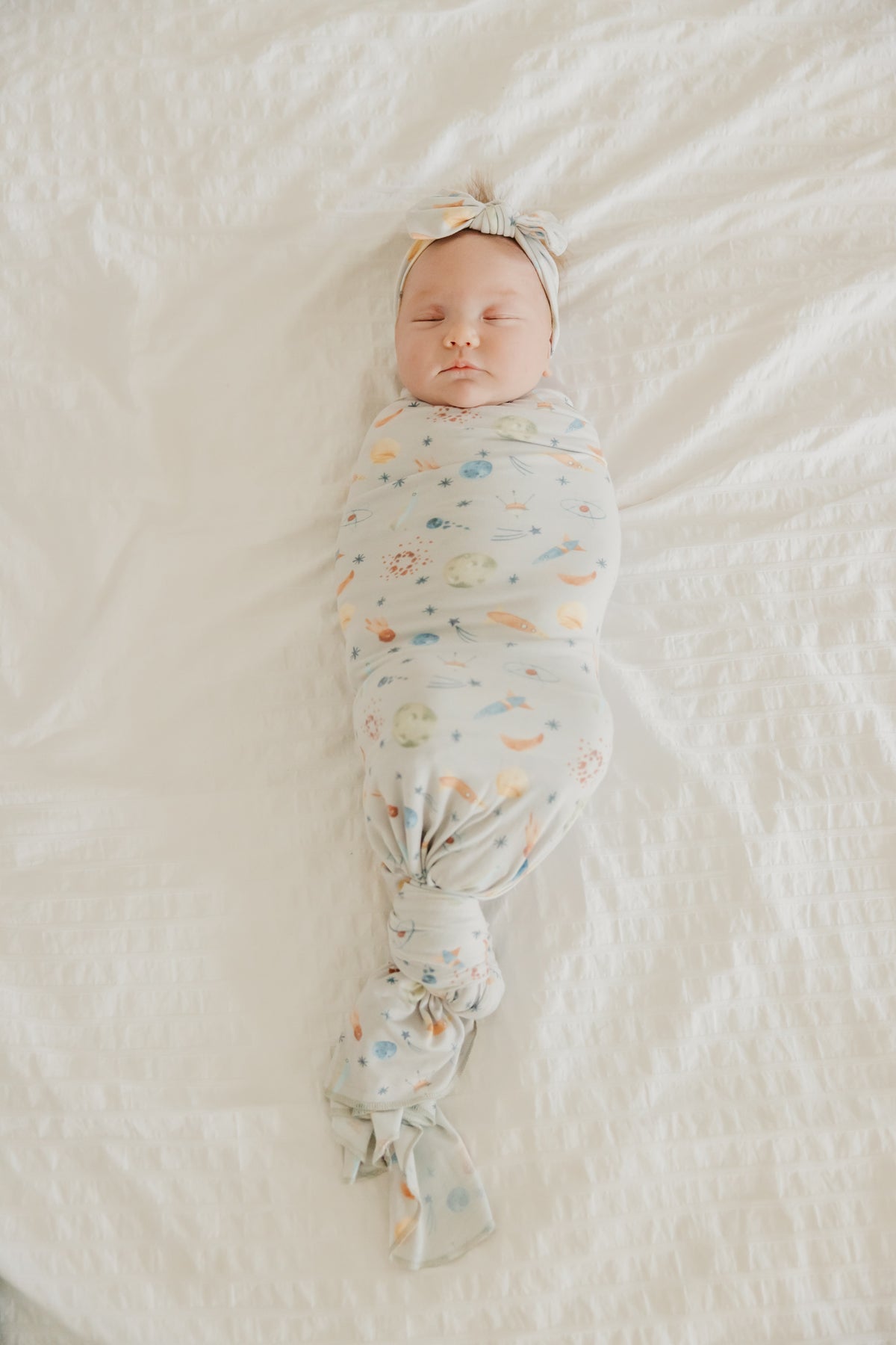 Knit Swaddle Blanket, Cosmos | Copper Pearl