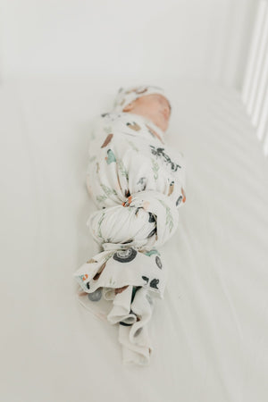 Knit Swaddle Blanket, Jo | Copper Pearl