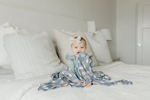 Knit Swaddle Blanket, Hope | Copper Pearl