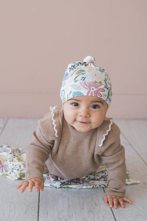 Top Knot Hat, Olive | Copper Pearl