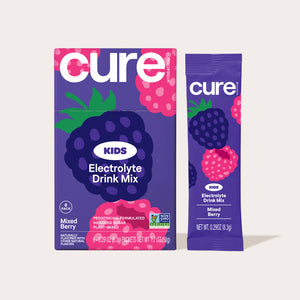 Cure Kids Hydration Mix, 6 Serving Box | Mixed Berry