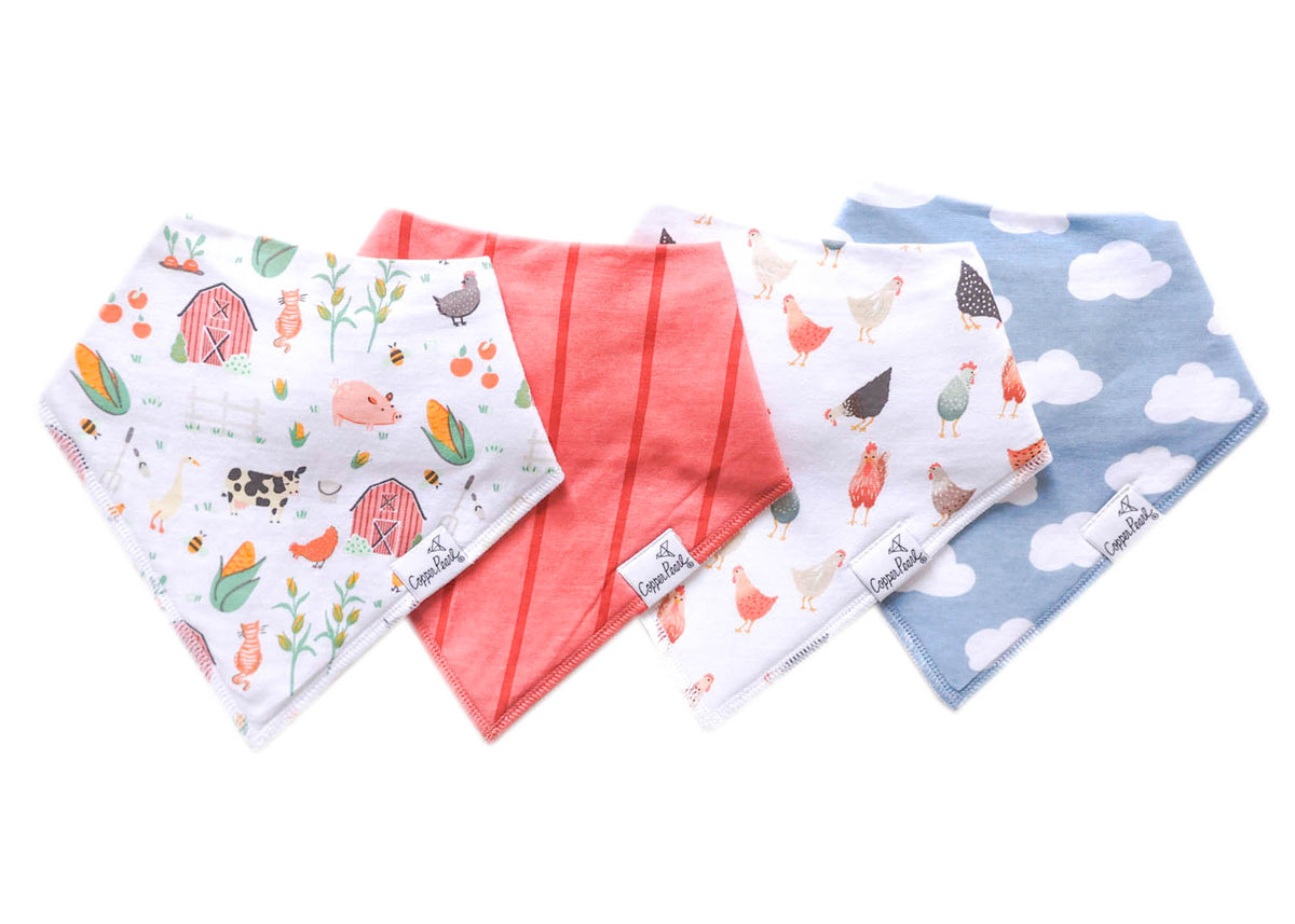 Bandana Bibs, Farmstead | Copper Pearl