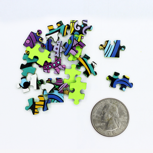 Mini Puzzle, Fish Doodle 150 Piece | Micro Jigsaw Puzzles