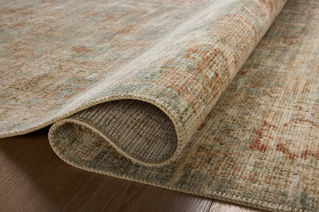 Heritage Rug HER-06 Aqua / Terracotta