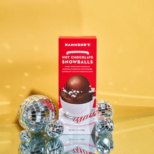 Hot Chocolate Snowball with Marshmallows, Dark Chocolate Peppermint | Hammond's Candy (1)