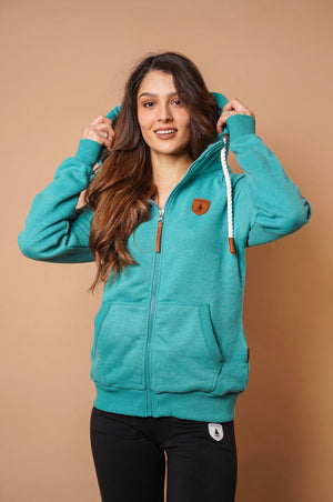 Hera Zip Hoodie, Lake | Wanakome