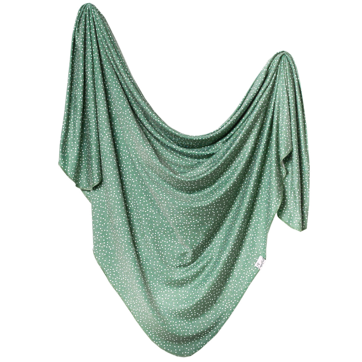 Knit Swaddle Blanket, Juniper | Copper Pearl