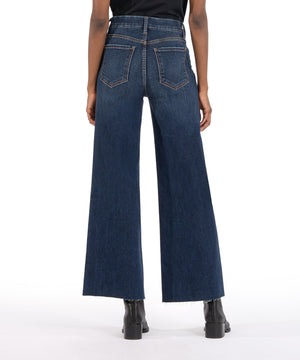 Meg High Rise Wide Leg Jeans, Exhibited Dark Wash | KUT from the Kloth