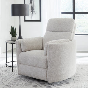 Radius Swivel Glide Recliner Manual Chair - Angora Linen