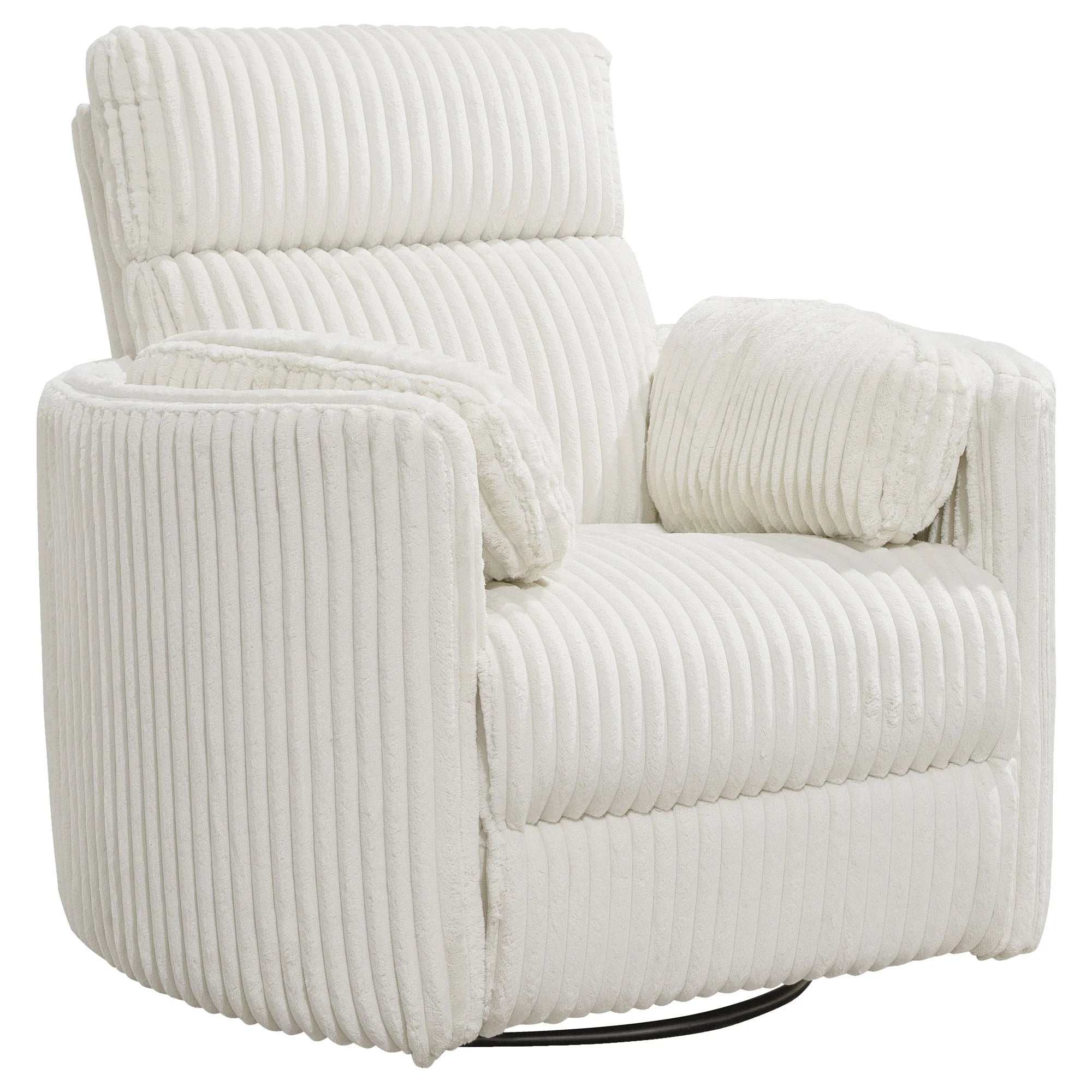 Radius Swivel Glide Reclining Power Chair - Mega Ivory Fabric