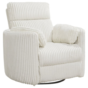 Radius Swivel Glide Reclining Power Chair - Mega Ivory Fabric