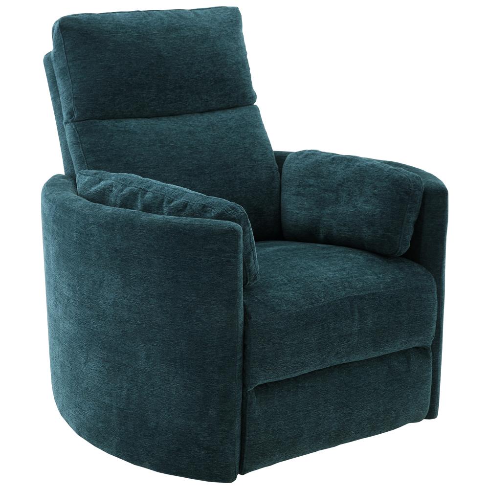 Radius Swivel Glide Recliner Power Chair - Peacock Fabric