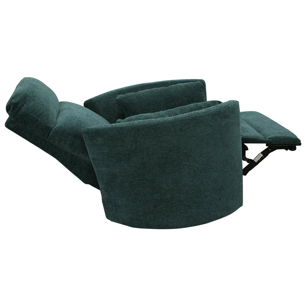 Radius Swivel Glide Recliner Power Chair - Peacock Fabric