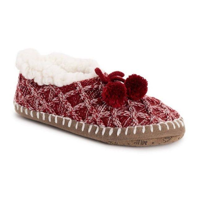 Muk Luk Ballerina Slippers - Candy Apple