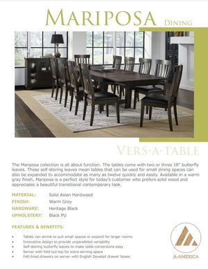 Mariposa Dining Collection - Warm Gray | A-America