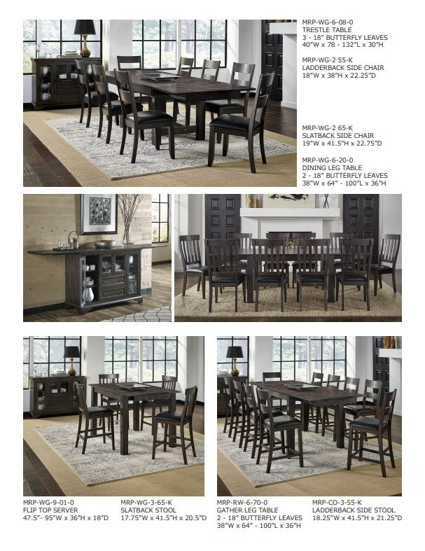 Mariposa Dining Collection - Warm Gray | A-America