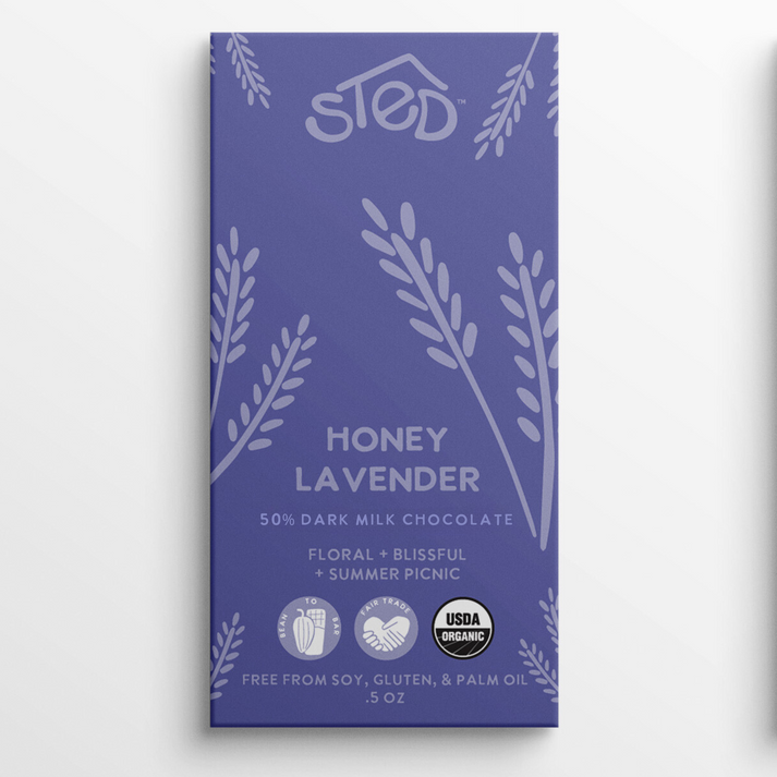 Honey Lavender, Chocolate Bar | Sted