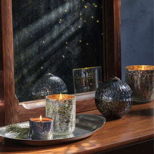 North Sky Small Boxed Crackle Glass Candle | Illume