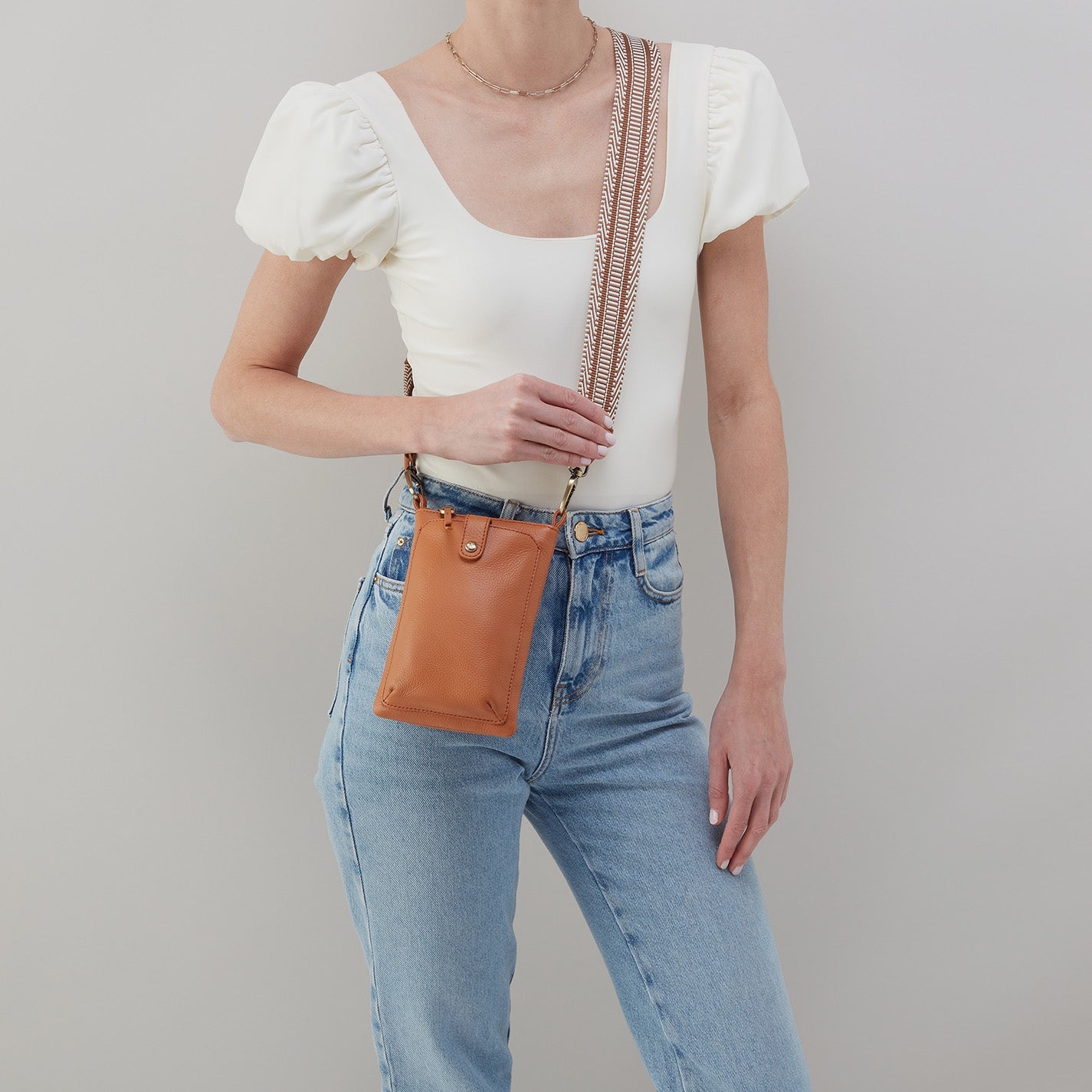 Cass Phone Crossbody Purse, Butterscotch | HOBO