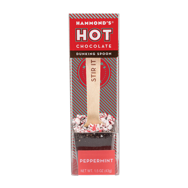 Hot Chocolate Dunking Spoon, Peppermint | Hammond's