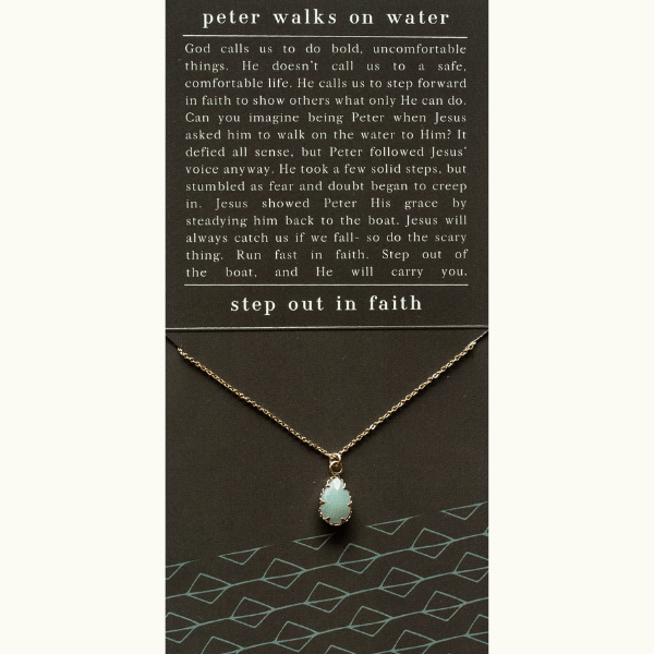Peter Walks on Water Necklace / Dear Heart