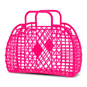 Neon Pink Jelly Bag, Large