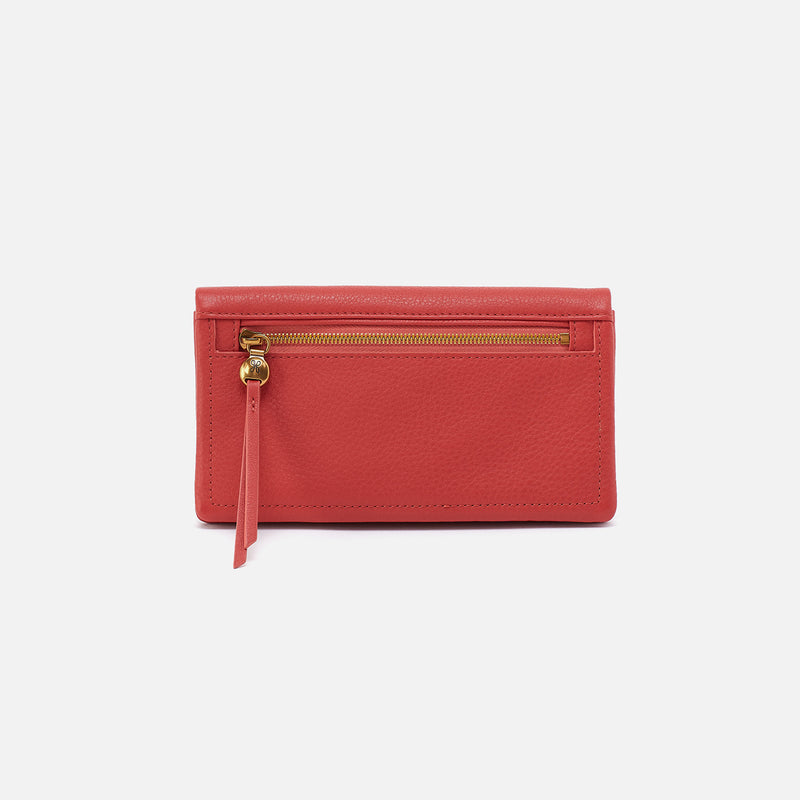 Lumen Continental Wallet, Red Clay | HOBO