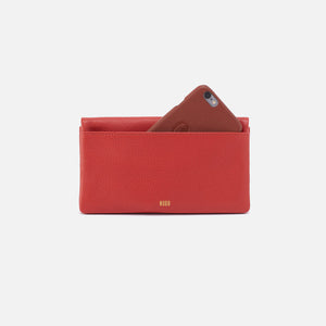 Lumen Continental Wallet, Red Clay | HOBO