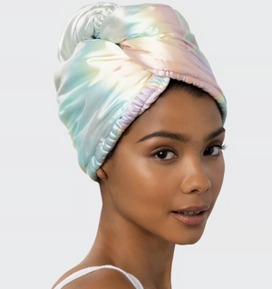 Satin Wrapped Hair Towel - Aura | KITSCH