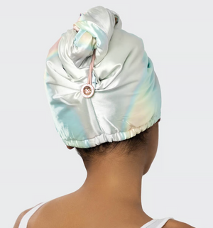 Satin Wrapped Hair Towel - Aura | KITSCH