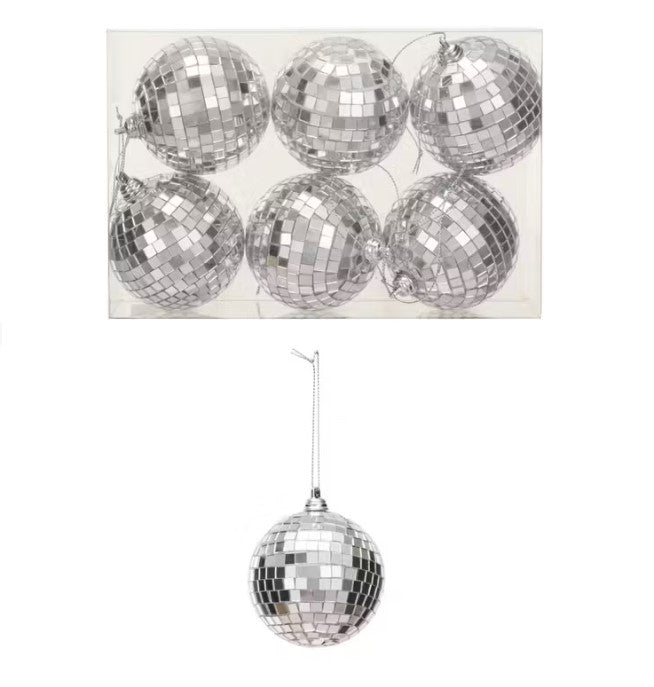 Disco Ball, 3" | Silver Holiday & Christmas Ornaments