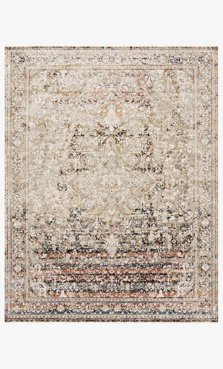 Theia Rug THE-05 Taupe / Brick