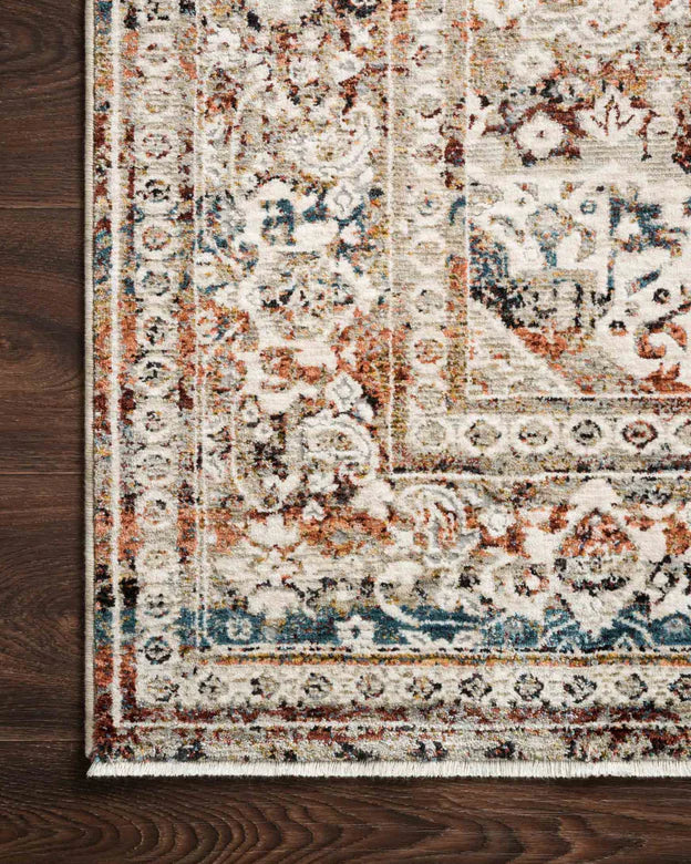 Theia Rug THE-05 Taupe / Brick