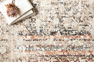 Theia Rug THE-05 Taupe / Brick