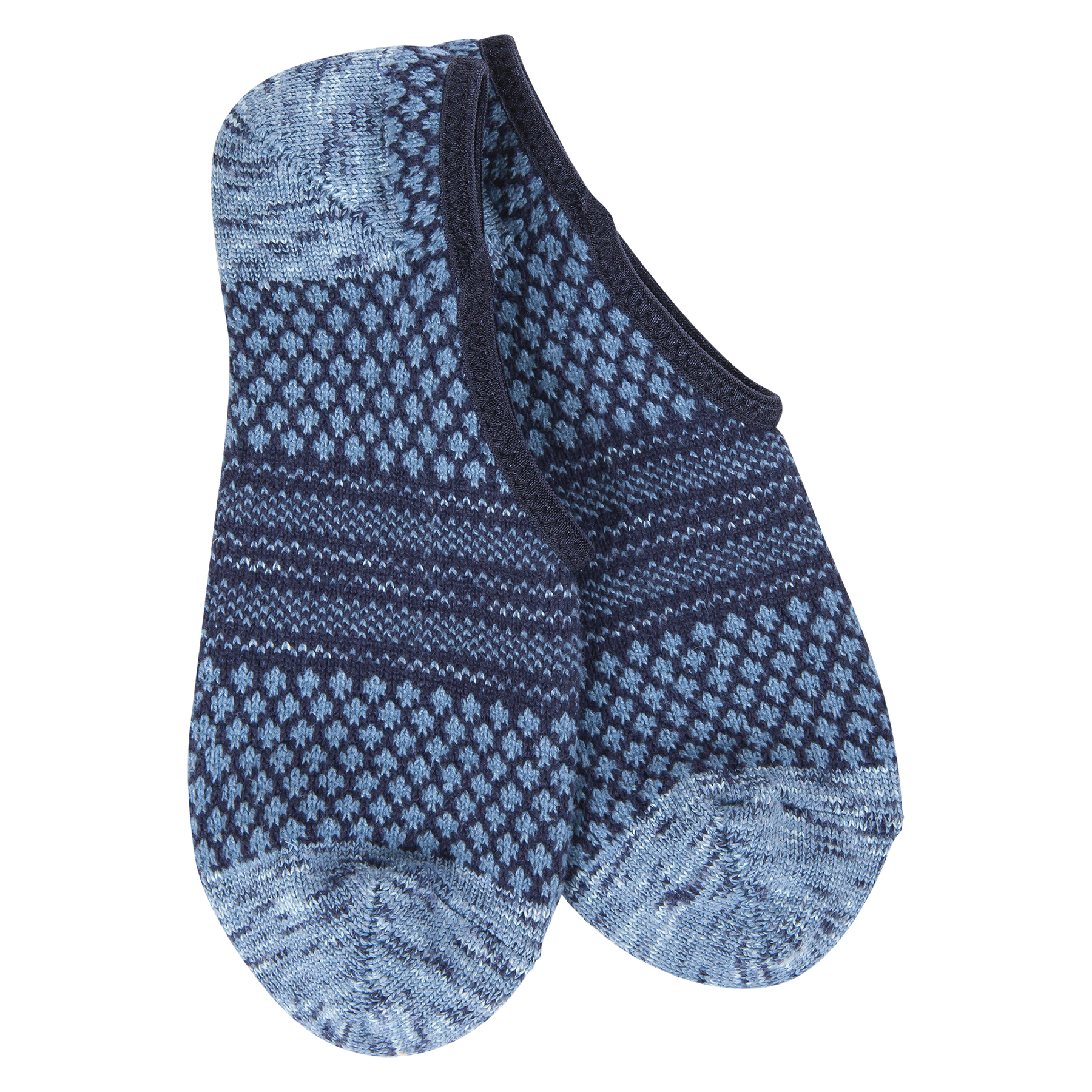 World's Softest Weekend No Show Socks - Peacoat Multi