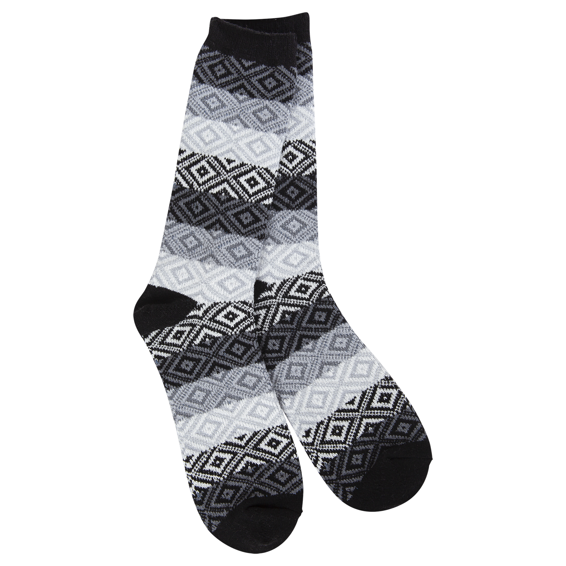 World's Softest Weekend Gem Crew Socks - Black Multi