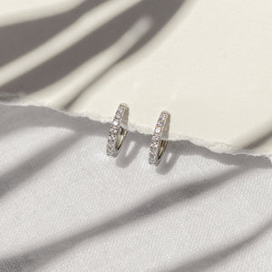 Boca Huggies Earrings, Sliver | ALCO Jewelry