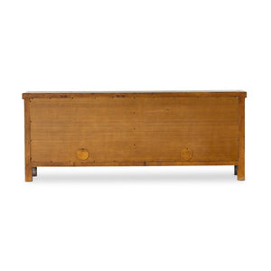 Hitchens Black Worn Washed Media Console