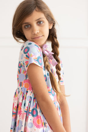 Keep Growing Twirl Dress with Pockets, Short Sleeve | Mila & Rose