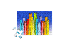 Mini Puzzle, A Pride of Cats 150 Piece | Micro Jigsaw Puzzle