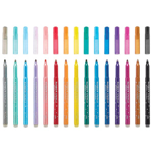 Rainbow Sparkle Glitter Markers, Set of 15 | OOLY