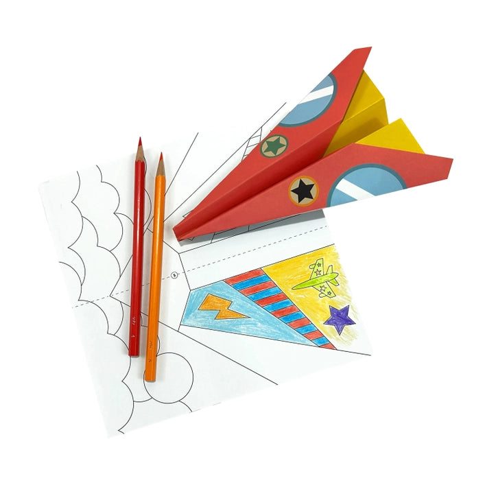 D.I.Y. Paper Air Planes Activity Kit, Set of 24 Designs | Crafts & Projects for Kids