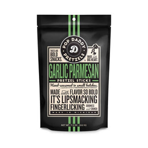 Garlic Parmesan Seasoned Pretzels 7.5oz | Pop Daddy