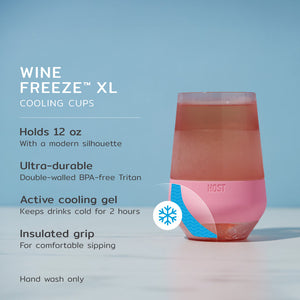 Wine Freeze XL Cooling Cups, Tinted, Set of 4 | Host