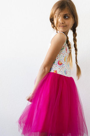 Tutu Dress, Tank - Rainbow Dot | Mila & Rose