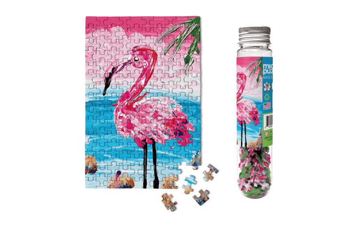 Mini Puzzle, Flamingo 150 Piece | Micro Jigsaw Puzzles