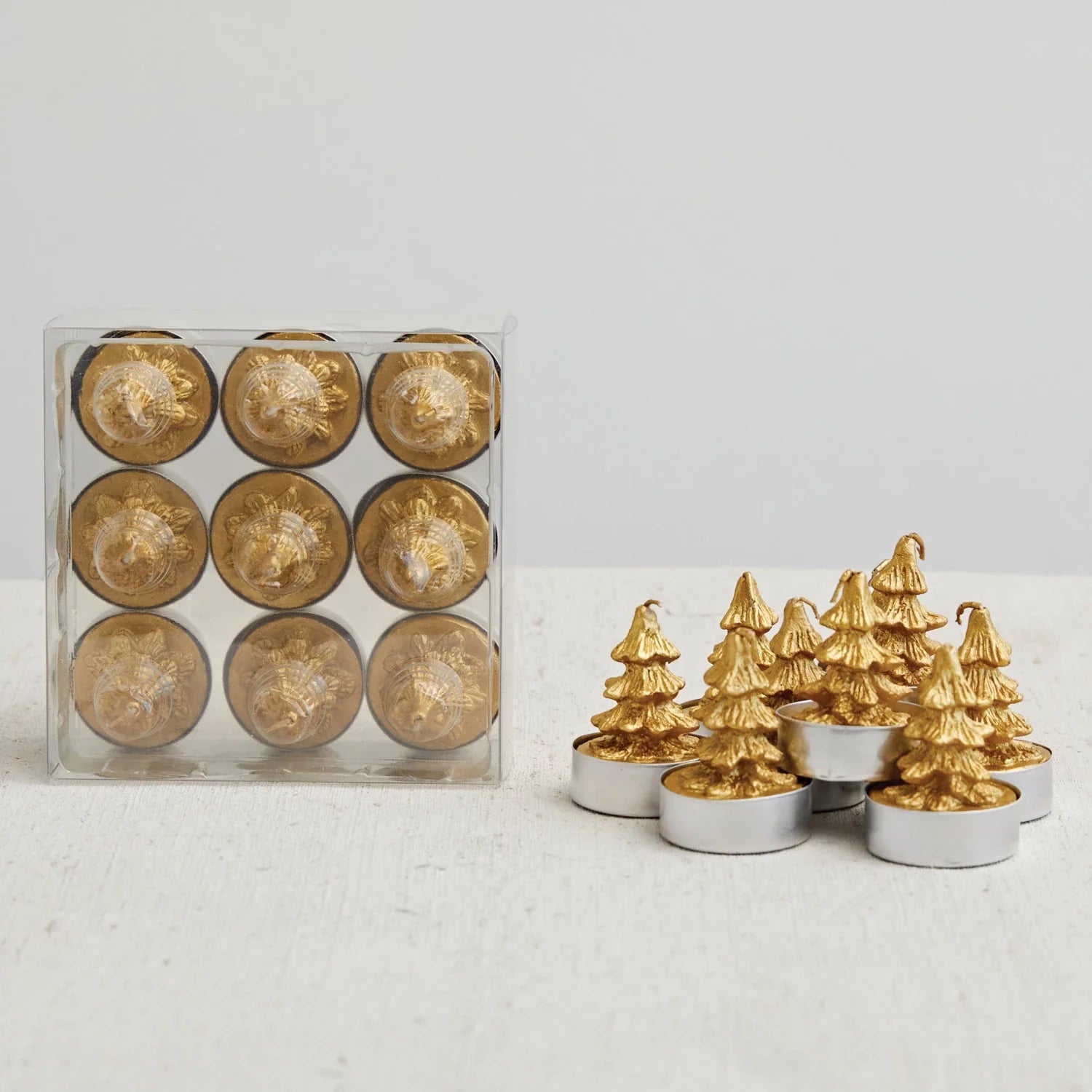 Round Tree Tealights, Gold