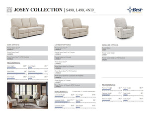 Josey Reclining Sofa | Best Home Furnishings