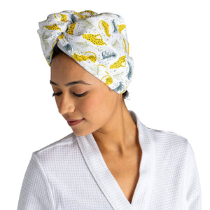 Plot Twist Microfiber Turbo Towel | Lemon Lavender